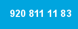 920 811 11 83